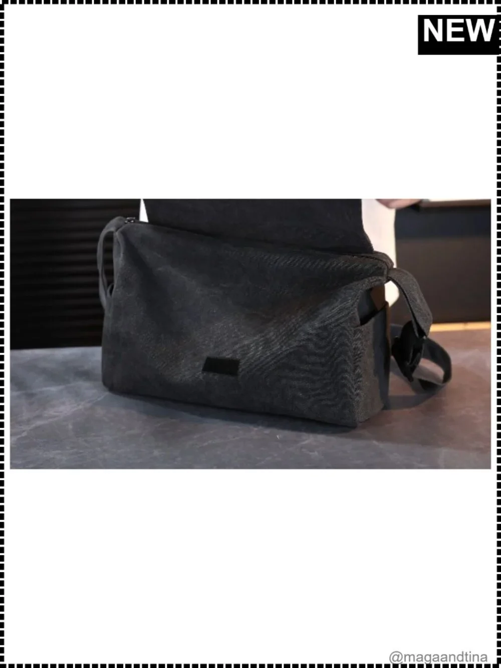 Canvas Messenger Bag Crossbody Water Resistant Unisex Shoulder Bag